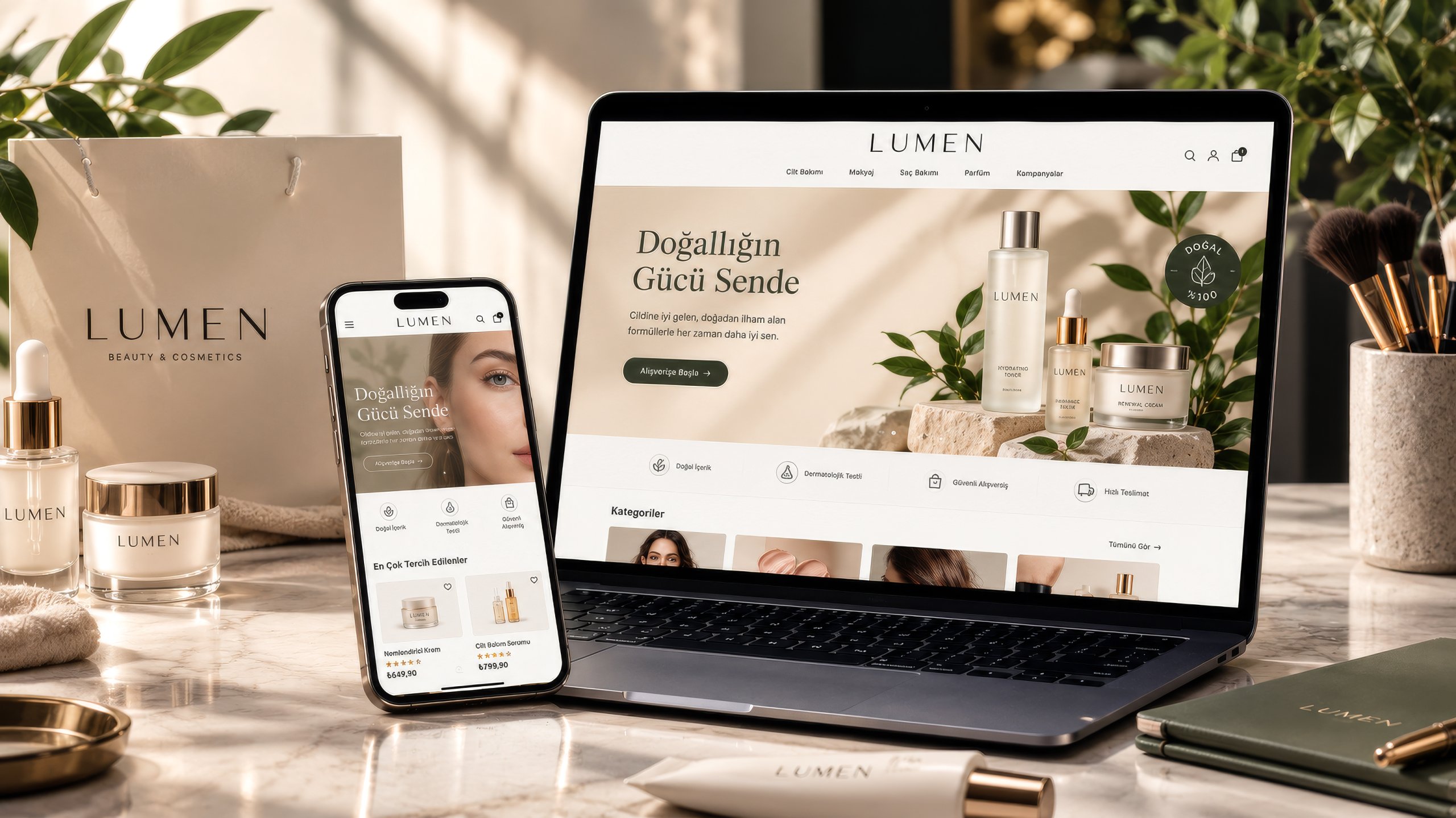 Lumen Kozmetik e-ticaret yenilemesi